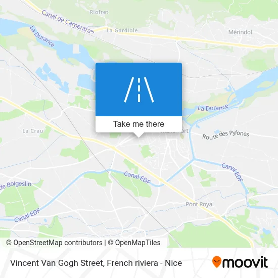 Rue Vincent Van Gogh map