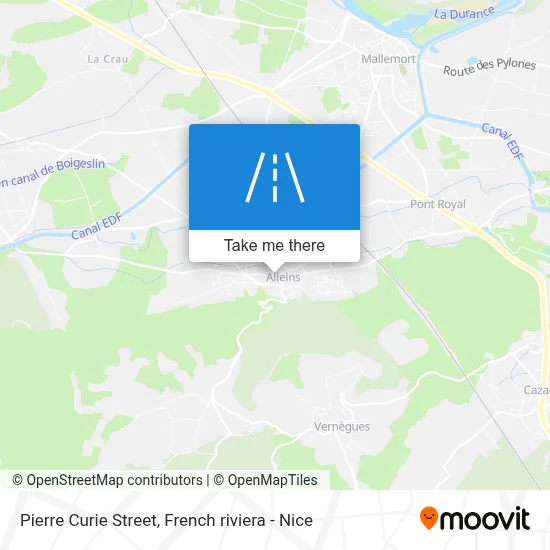 Mapa Rue Pierre Curie