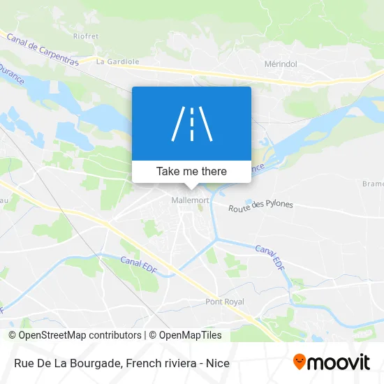 Rue De La Bourgade map
