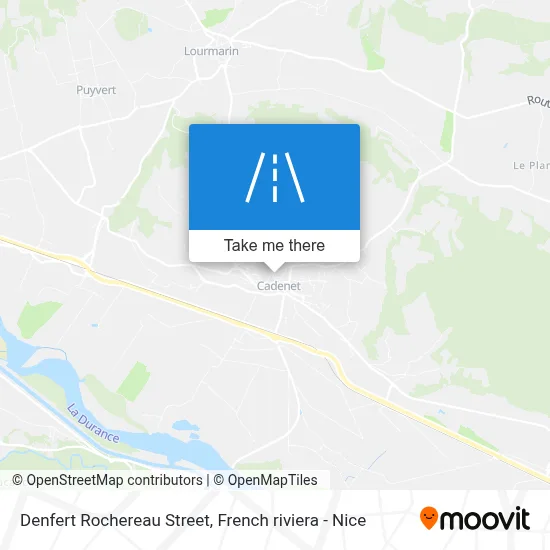 Mapa Rue Denfert Rochereau