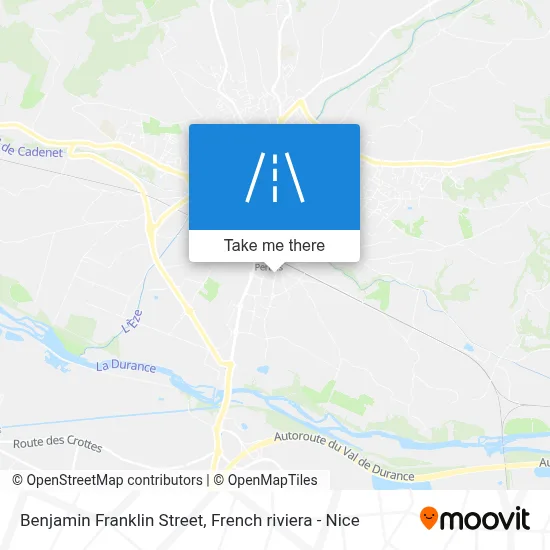 Rue Benjamin Franklin map