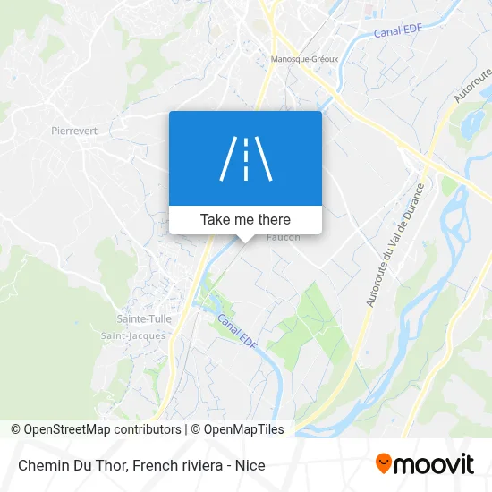 Chemin Du Thor map