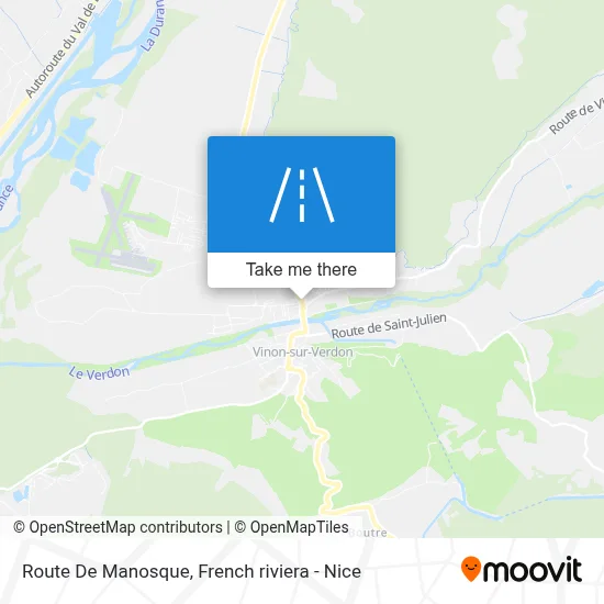 Route De Manosque map