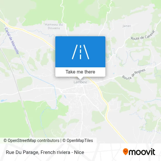 Mapa Rue Du Parage