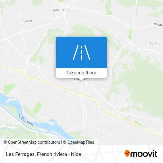 Les Ferrages map