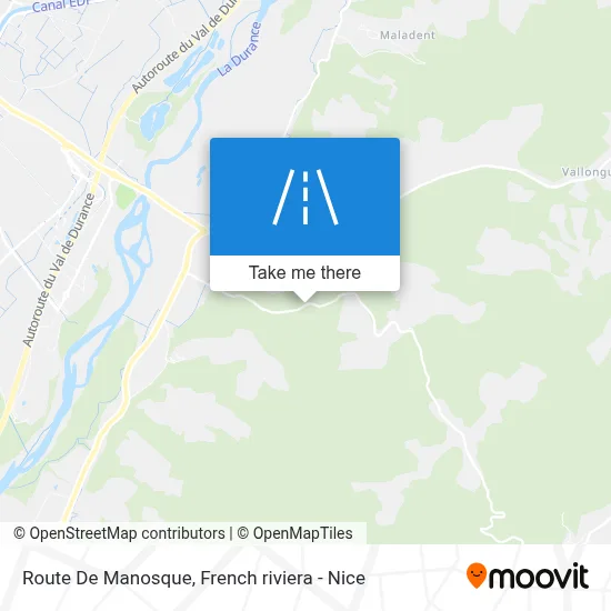 Route De Manosque map