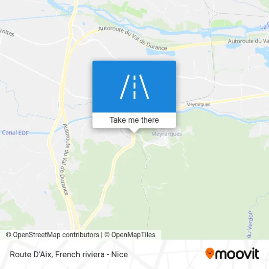 Route D'Aix map