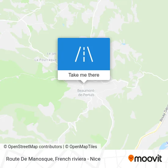 Route De Manosque map