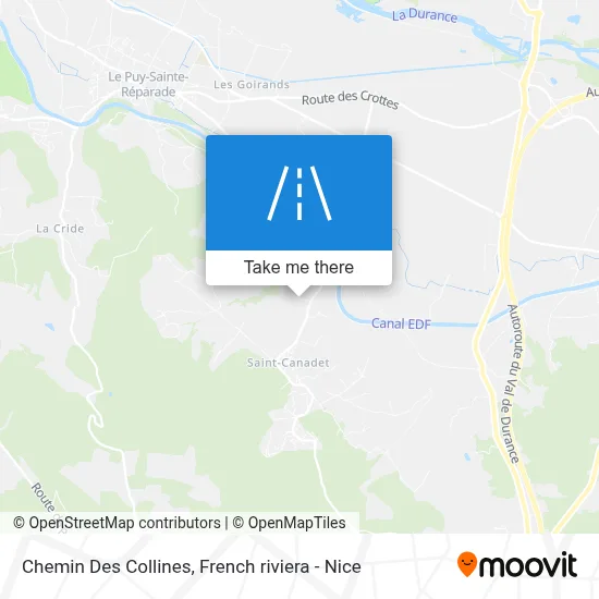 Chemin Des Collines map
