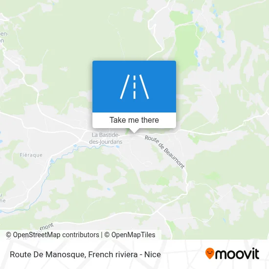 Route De Manosque map