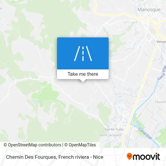 Chemin Des Fourques map