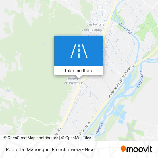 Route De Manosque map