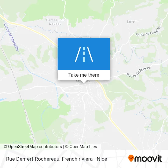 Mapa Rue Denfert-Rochereau
