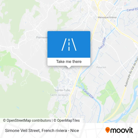 Mapa Rue Simone Veil
