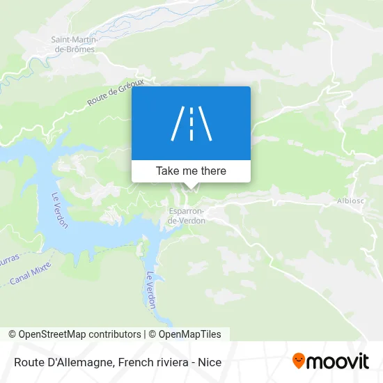 Route D'Allemagne map