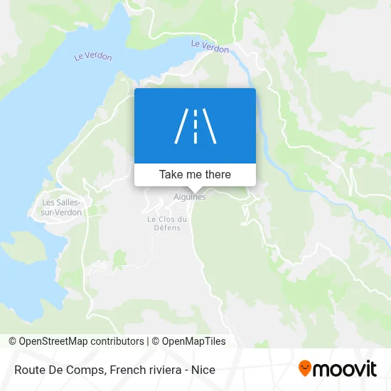 Route De Comps map