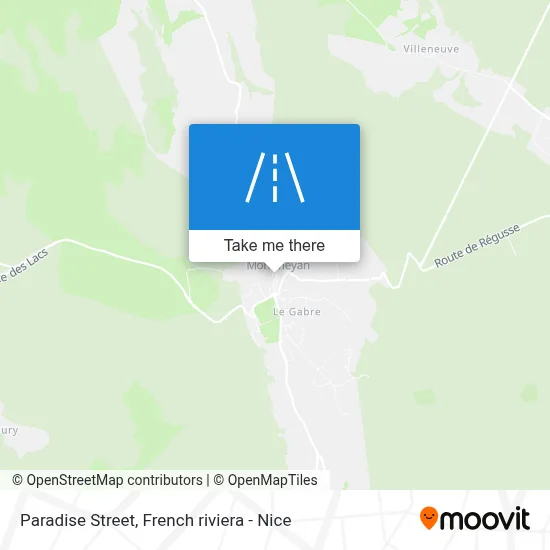 Mapa Rue Paradis