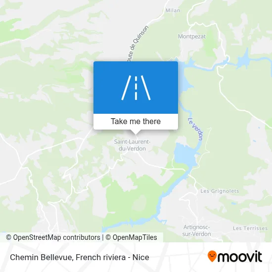 Chemin Bellevue map