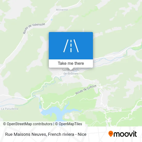 Mapa Rue Maisons Neuves