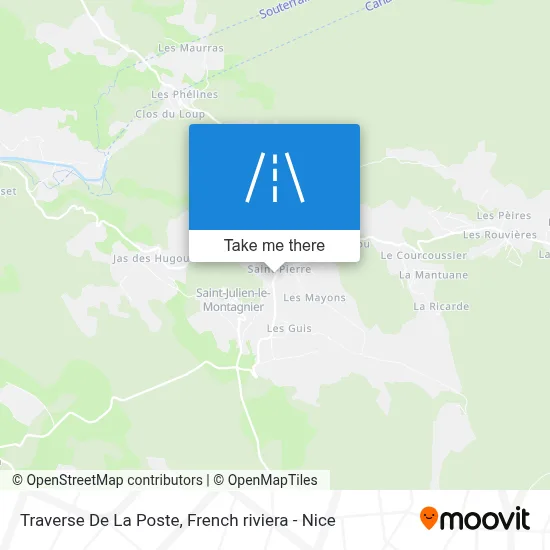 Traverse De La Poste map