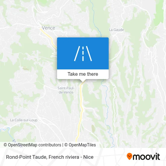 Mapa Rond-Point Taude