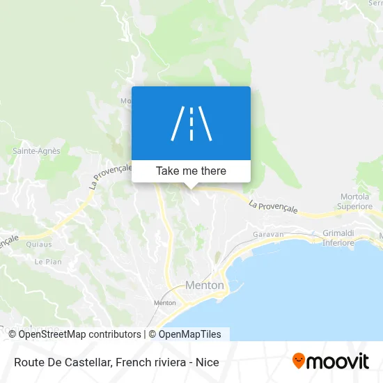 Route De Castellar map