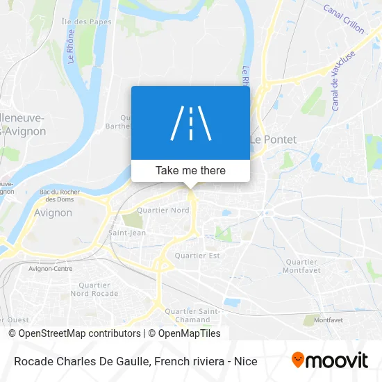Rocade Charles De Gaulle map