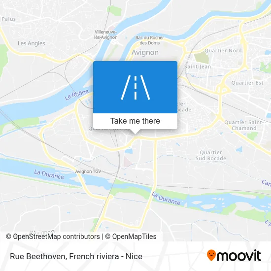 Rue Beethoven map