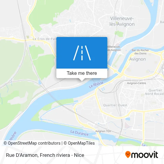 Rue D'Aramon map