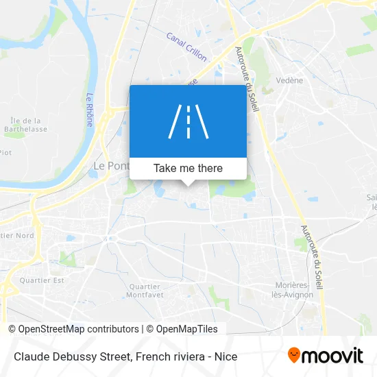 Rue Claude Debussy map