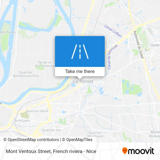 Mapa Rue Du Mont Ventoux