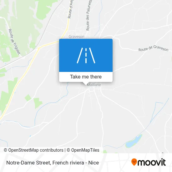 Mapa Rue Notre-Dame