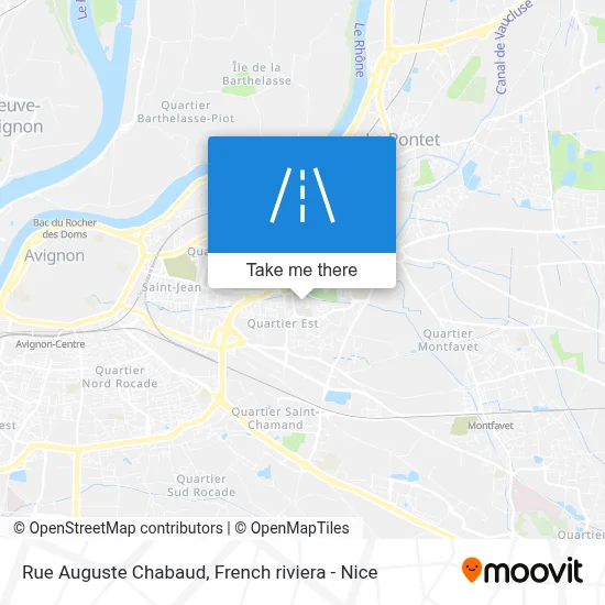 Mapa Rue Auguste Chabaud