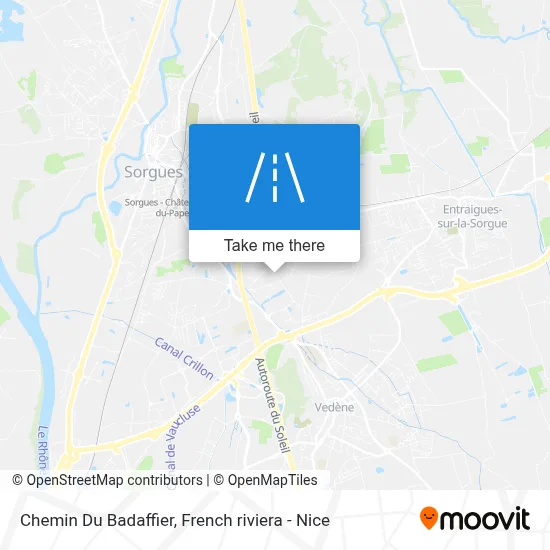 Chemin Du Badaffier map