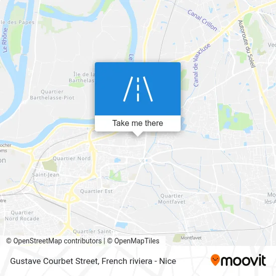 Rue Gustave Courbet map