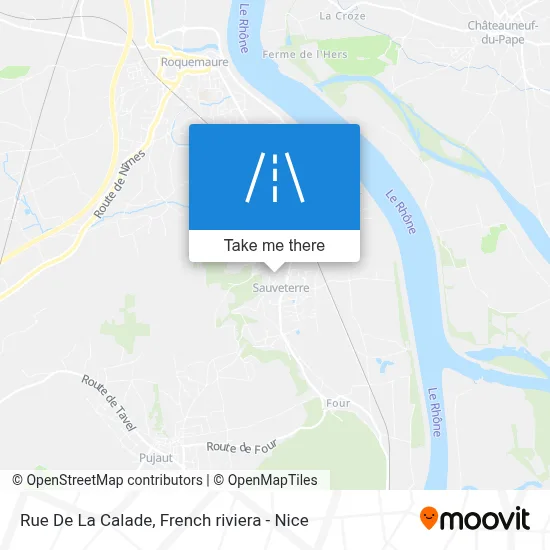 Mapa Rue De La Calade