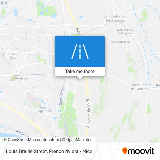 Mapa Rue Louis Braille