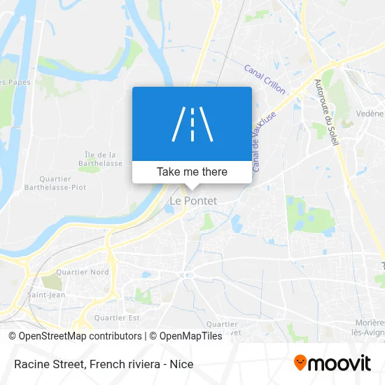 Rue Racine map