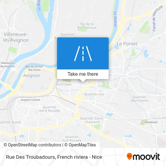 Rue Des Troubadours map