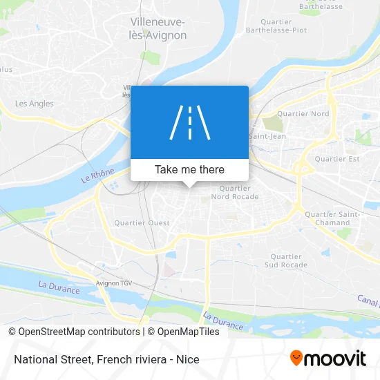 Mapa Rue Nationale