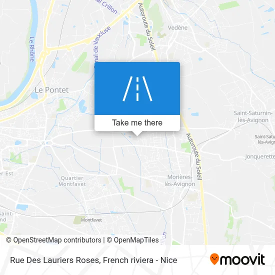 Rue Des Lauriers Roses map