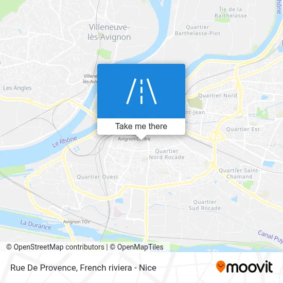 Mapa Rue De Provence