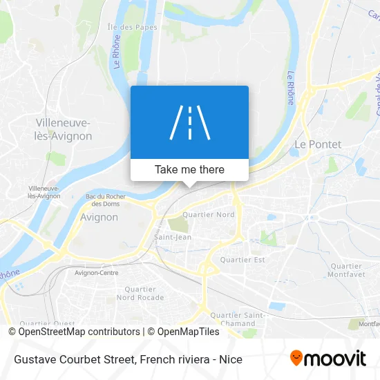 Rue Gustave Courbet map