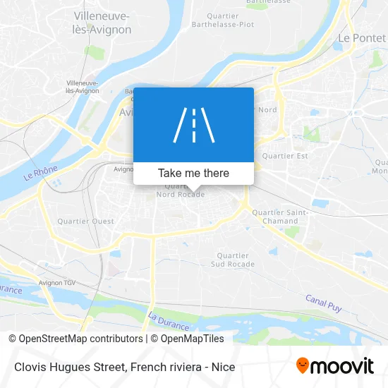 Rue Clovis Hugues map