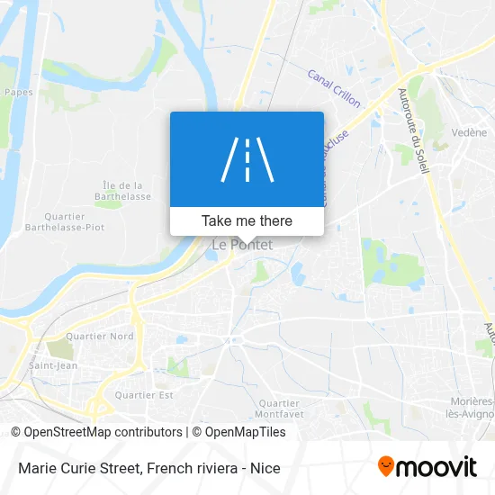 Mapa Rue Marie Curie