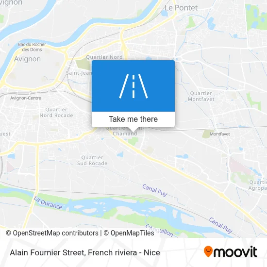 Mapa Rue Alain Fournier
