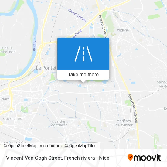 Mapa Rue Vincent Van Gogh