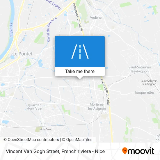 Mapa Rue Vincent Van Gogh