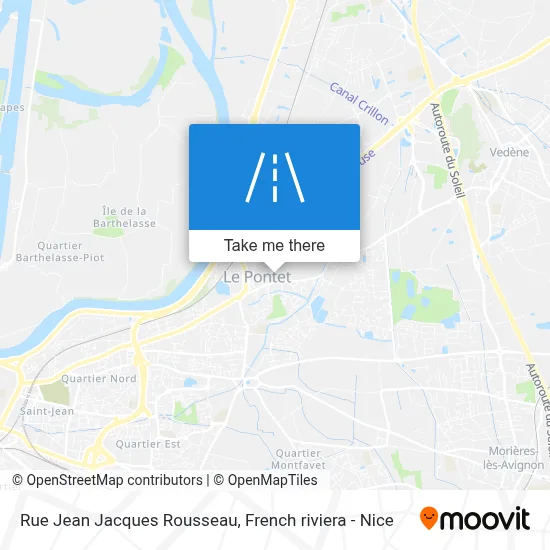 Rue Jean Jacques Rousseau map