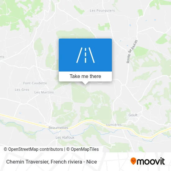 Chemin Traversier map